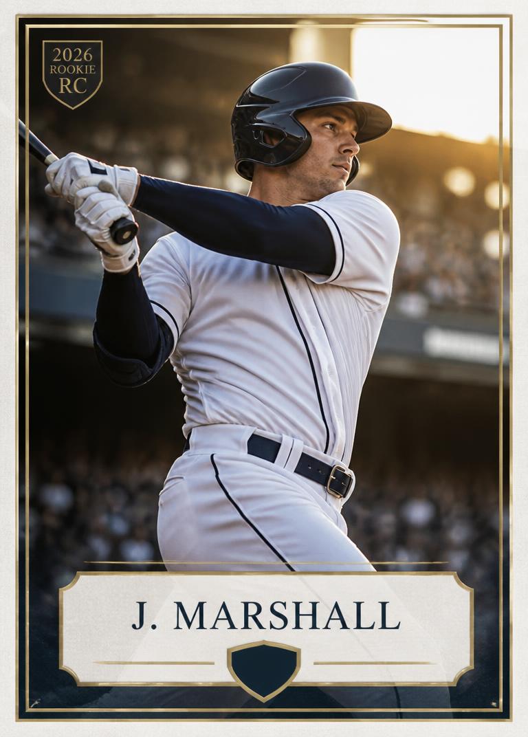 Raw 2026 rookie baseball card being analyzed by Gems
